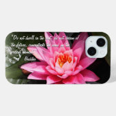 Lotus Blume & Buddha Quotes / Buddhismus Case-Mate iPhone Hülle (Rückseite (Horizontal))