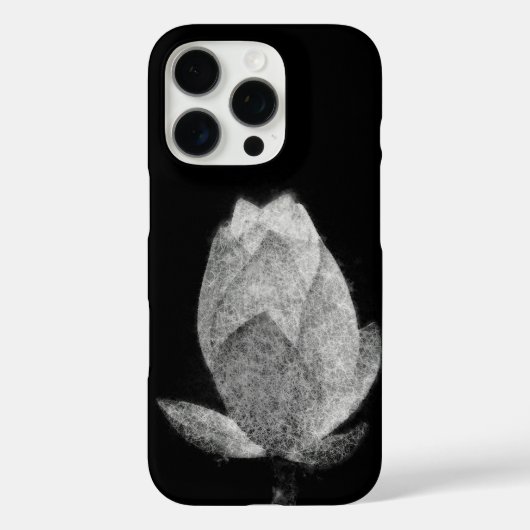 Lotus Blume Bulb ästhetische Skizze Kunst Case-Mate iPhone Hülle (Rückseite)