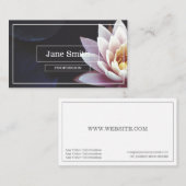 LOTUS BLUME BUSINESS CARD VISITENKARTE (Vorne/Hinten)