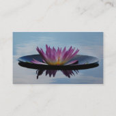 Lotus Blume Business Card Visitenkarte (Rückseite)
