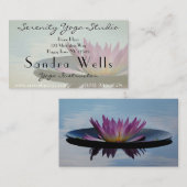Lotus Blume Business Card Visitenkarte (Vorne/Hinten)