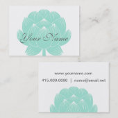 Lotus Blume Business Card Visitenkarte (Vorne/Hinten)