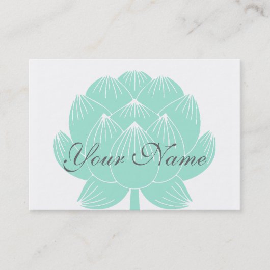 Lotus Blume Business Card Visitenkarte (Vorderseite)