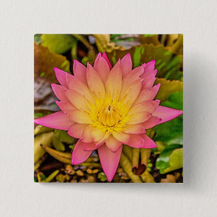 Lotus-Blume Button