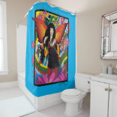 Lotus Blume Chinesischer Wasserdrache Duschvorhang (Beispiel)