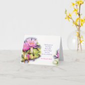 Lotus-Blume Condolences Beileid-Karte Karte (Gelbe Blume)