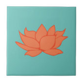 Lotus Blume Decorative Tile Fliese (Vorderseite)