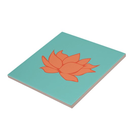 Lotus Blume Decorative Tile Fliese (Seite)