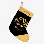 Lotus Blume Delta Yoga Namaste Kleiner Weihnachtsstrumpf (Vorderansicht (hängend))