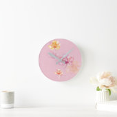 Lotus Blume Design Runde Wanduhr (Zuhause)