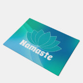 Lotus Blume Door Mat Fußmatte (Schrägansicht)