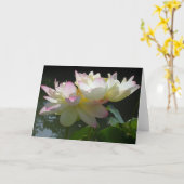Lotus Blume Duett Karte (Gelbe Blume)