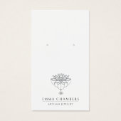 Lotus Blume Earring Juwelier Display Cards (Vorderseite)