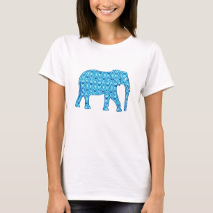 Lotus Blume Elephant - Türkis T-Shirt
