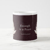 Lotus Blume Enough ist ein zauberhaftes Riesenkupp Jumbo-Tasse (Vorderseite)