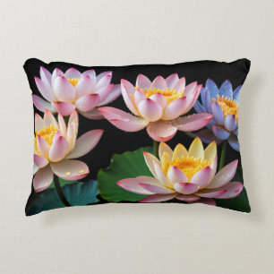Lotus Blume Farbenfrohe Blossom Dekoration Nah-up Dekokissen