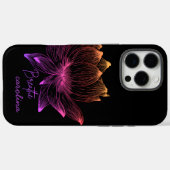 Lotus Blume Farbenfrohe Linie Kunst, Dichtung Case-Mate iPhone Hülle (Rückseite (Horizontal))