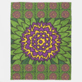 Lotus Blume Fleece Blanket (Vorderseite)