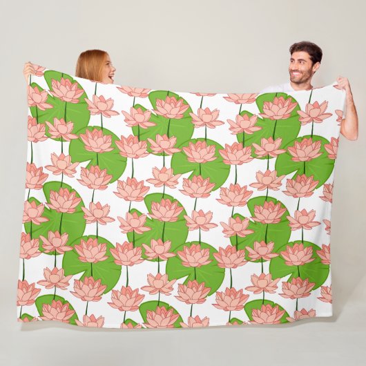 Lotus Blume Fleece Blanket (Beispiel)