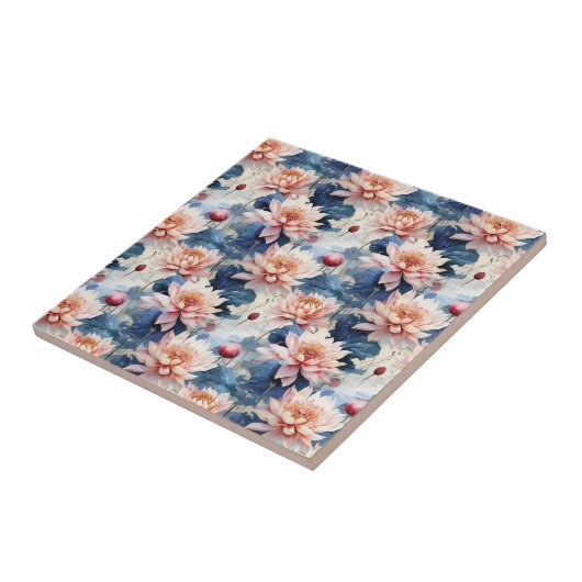 Lotus-Blume Fliese (Seite)