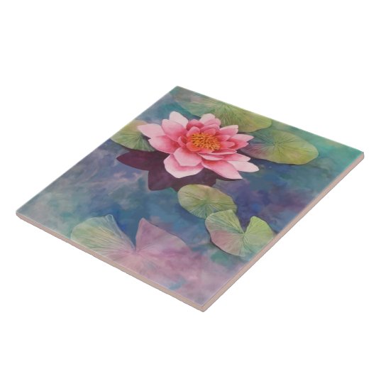 Lotus Blume Fliese (Seite)