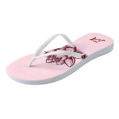 Lotus Blume Flip Flops Badesandalen (Schrägansicht)