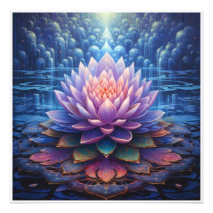 Lotus Blume Foto Print