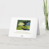 Lotus-Blume (Fotograf) mit Buddha-Zitat innen Karte (Rückseite)