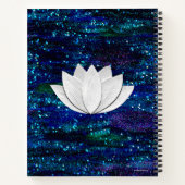 Lotus Blume Galaxy Notebook Notizblock (Rückseite)