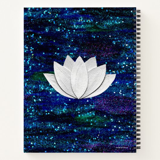 Lotus Blume Galaxy Notebook Notizblock (Rückseite)
