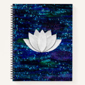 Lotus Blume Galaxy Notebook Notizblock (Vorderseite)