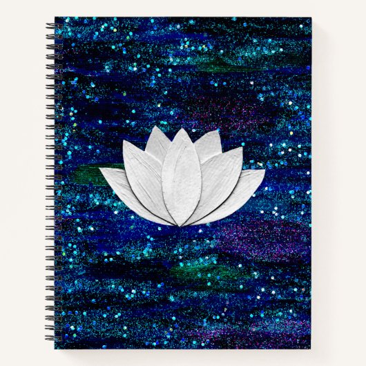 Lotus Blume Galaxy Notebook Notizblock (Vorderseite)