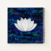 Lotus Blume Galaxy Notebook Notizblock (Rückseite)