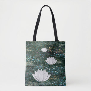 Lotus Blume Galaxy Tote Bag Tasche
