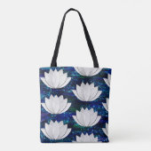 Lotus Blume Galaxy Tote Bag Tasche (Rückseite)