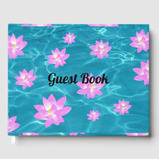 Lotus Blume Gästebuch (Vorderseite)