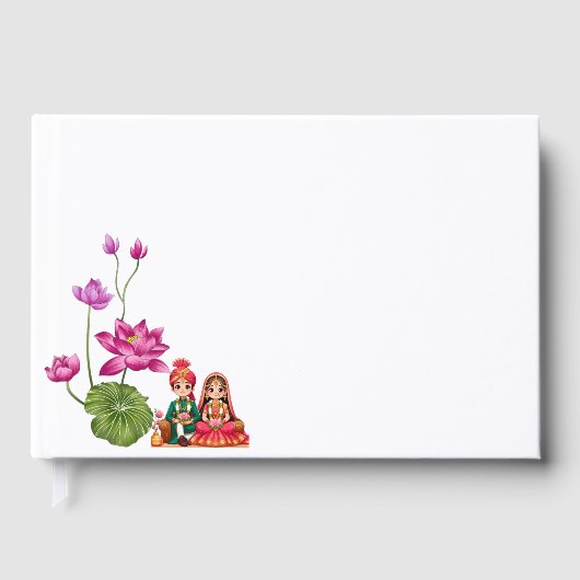 Lotus Blume Gästebuch (Vorderseite)