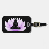 Lotus Blume Gepäckanhänger (Vorderseite horizontal)