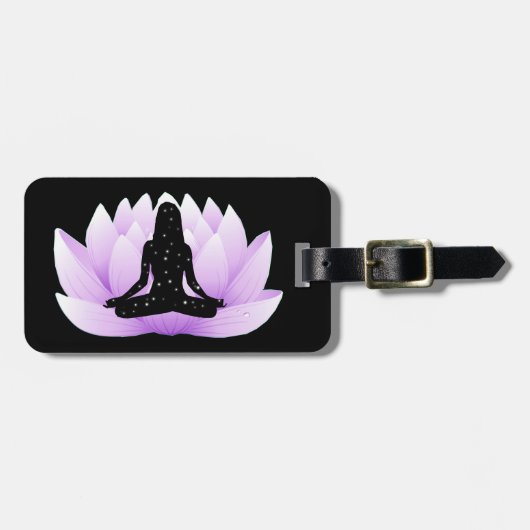 Lotus Blume Gepäckanhänger (Vorderseite horizontal)