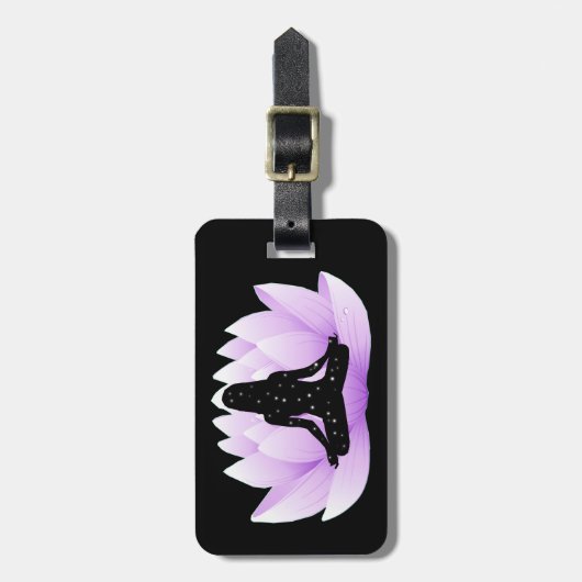 Lotus Blume Gepäckanhänger (Vorderseite vertikal)