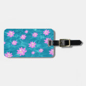 Lotus Blume Gepäckanhänger (Vorderseite horizontal)