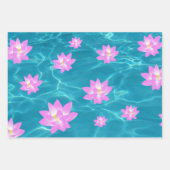 Lotus Blume Geschenkpapier Set (Vorderseite)