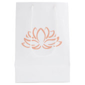 Lotus Blume Geschenktasche: Zen-Geschenktasche Mittlere Geschenktüte (Rückseite)