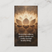 Lotus Blume Gletscher im Val Piora Ristorante dell Visitenkarte (Rückseite)