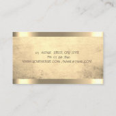 Lotus Blume Gold Holographic Ink Visitenkarte (Rückseite)