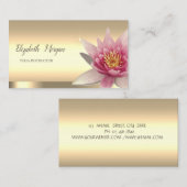 Lotus Blume Gold Yoga Instructor Visitenkarte (Vorne/Hinten)