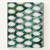 Lotus Blume Green Galaxy Notebook Notizblock (Rückseite)