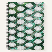Lotus Blume Green Galaxy Notebook Notizblock (Vorderseite)