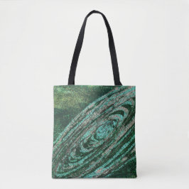 Lotus Blume Green Galaxy Tote Bag Tasche