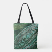 Lotus Blume Green Galaxy Tote Bag Tasche (Rückseite)
